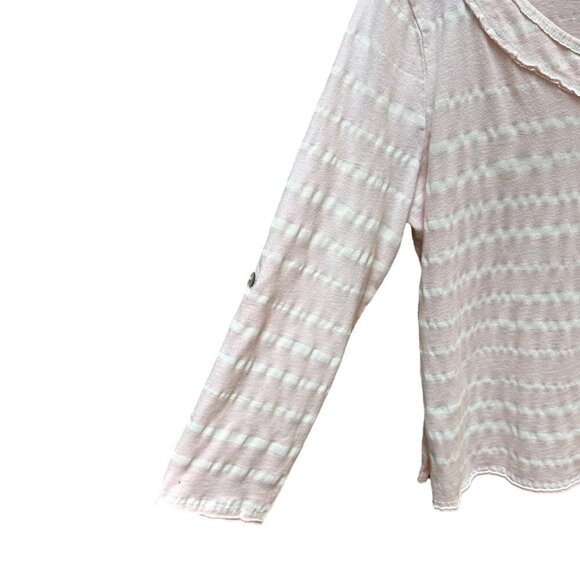 Fresh Produce Shirts Tunics Long Sleeve Pink Gray V-Neck Lot of 2 Size XS/S - Picture 8 of 10